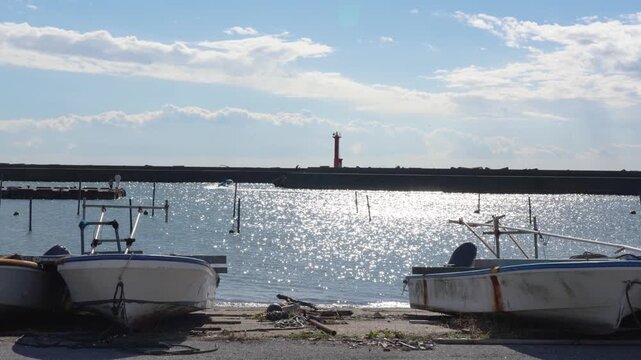 Calm Waters and Tranquil View of Futtsu Port
