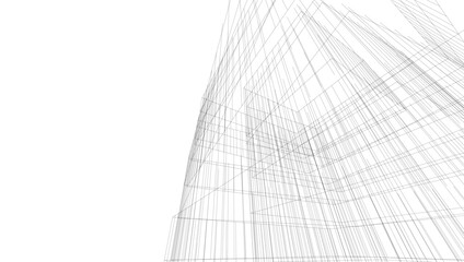 Abstract architectural background vector illustration