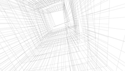 Abstract architectural background vector illustration