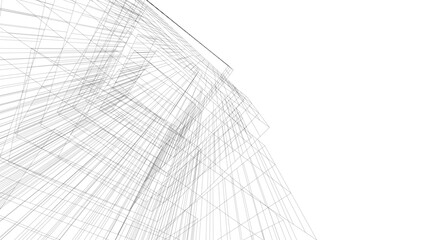 Abstract architectural background vector illustration