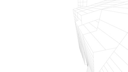 Abstract architectural background vector illustration