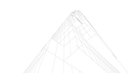 Abstract architectural background vector illustration