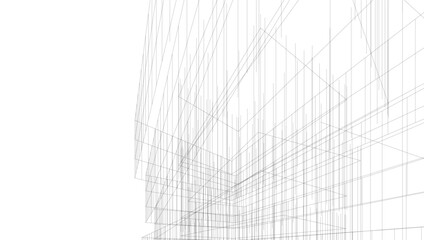 Abstract architectural background vector illustration