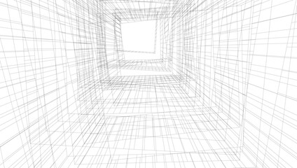 Abstract architectural background vector illustration