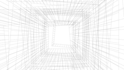 Abstract architectural background vector illustration