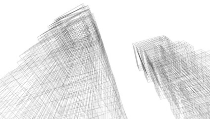 Abstract architectural background vector illustration