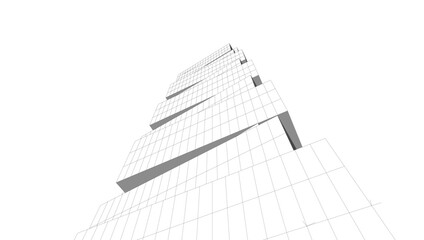 Abstract architectural background vector illustration