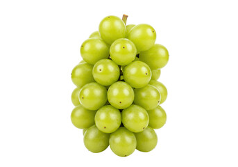 Isolated bunch of Shine Muscat grapes, a delicious and sweet variety, healthy snack idea