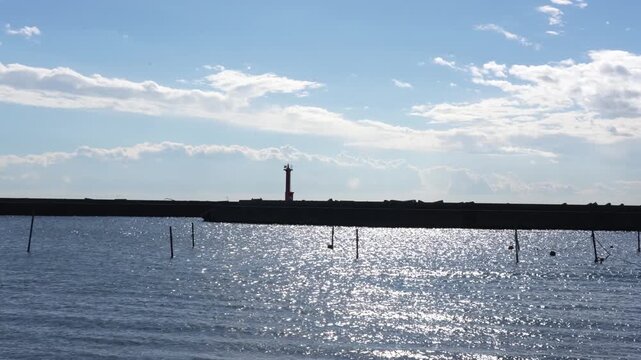 Peaceful View inside Futtsu Harbor, Tokyo Bay