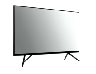 Sleek, thin-bezel display on modern angular legs