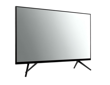 Sleek, thin-bezel display on modern angular legs