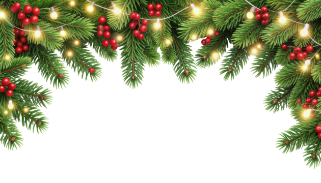 Pine Branch Light Decoration