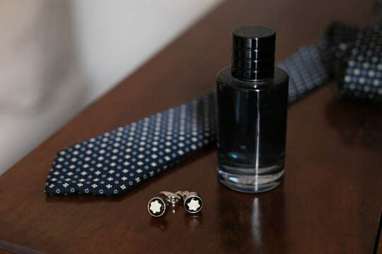 beldad, perfumar, perfumer&iacute;a, regalo, colonia, azul, moda, corbata, gemelos