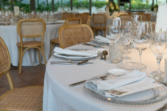 mesa, cena, restaurante, boda, servilleta, configuracion, cuchillo, cuberter&iacute;a, mantel, decoraciones, celebraciones, lugar, plata, banquete, acomodador, almuerzo, de lujo