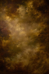 Obraz premium Brown studio painted backdrop. Muted golden tones. Canvas background on the wall.