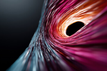 colorful wave tunnel symbolizing data 