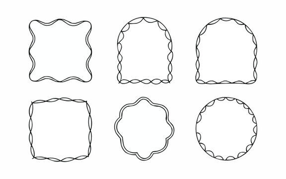 Elegant decorative frames and borders collection for creative design projects, adding unique artistic flair and visual appeal.