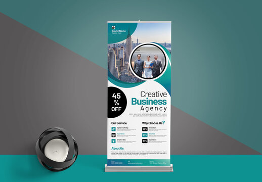 Modern Roll Up Banner Design Template