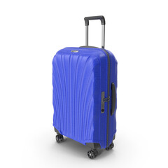 Blue Rolling Suitcase