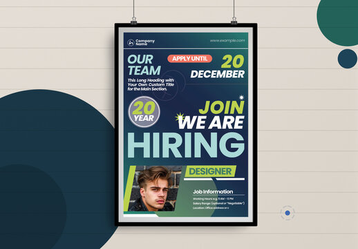We Are Hiring Job Poster Template