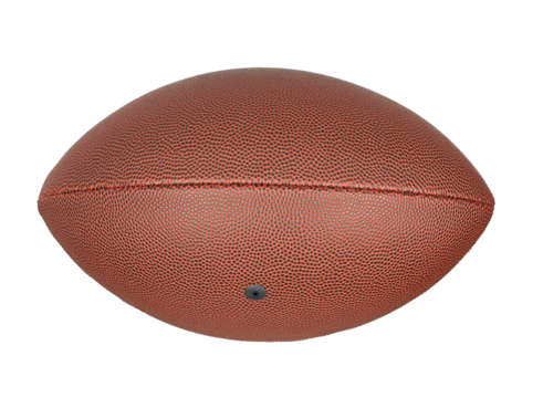 Leather American football ball isolated on transparent background. PNG File. - Powered by Adobe