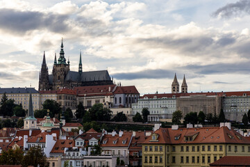 Obraz premium Prague cityscape. View of the city from above. Prague, Czech Republic.