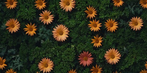Vector leaves, flowers, and plant patterns.