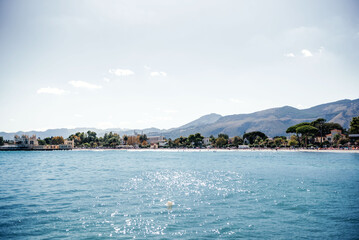 Scenic View Of Mondello Beach In Sicily