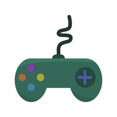 Video game controller. Console gamepad symbol. Gaming Vector device. Entertainment technology tool.