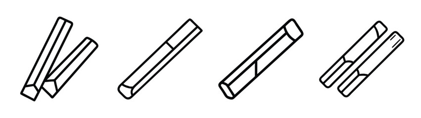 Illustration of wooden chopsticks vector drawing asian food utensils japanese cuisine dinner set design