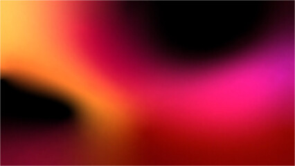 Vibrant orange teal white psychedelic grainy gradient color flow wave on black background, music cover dance party poster design