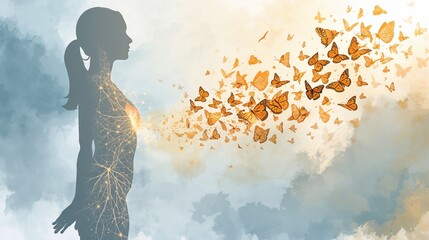 Human silhouette, chakras, spiritual prosperity, spiritual growth, meditation, mantra