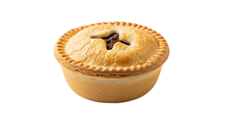 A golden, delicious pie with a flaky crust and savory filling, ready to be enjoyed as a comforting and satisfying meal.