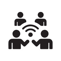 Remote Collaboration Virtual Meeting Icon