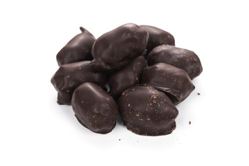 Chocolate candy isolated on white background