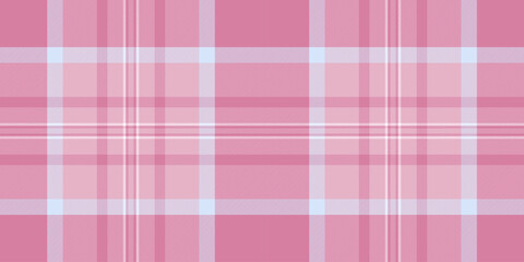 Poncho check plaid background, mockup textile seamless texture. British fabric tartan vector pattern in light and pink colors.