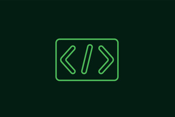 coding illustration in flat style design. Vector illustration.	