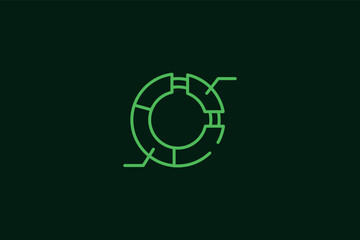 statistics illustration in flat style design. Vector illustration.	
