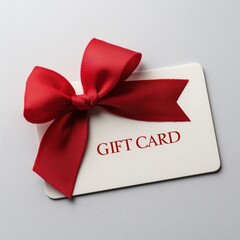 Gift Card with Red Ribbon