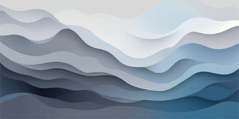 Abstract blue wave pattern design illustration for water or ocean seamless texture vector backdrop