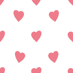 seamless pattern with pink stars