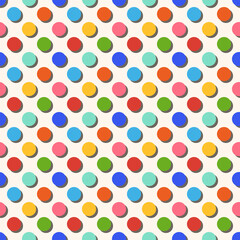 Seamless pattern with dots design for fabric, wallpaper, clothing and all types of print textile and background	