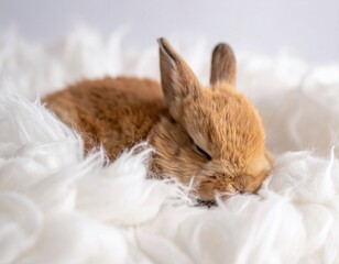 眠る子うさぎ