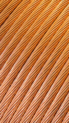 copper wires with visible details. background or texture