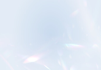 Holographic prism flares scatter sparkling rainbow streaks. Soft glowing overlays create dreamy, magical effects. Perfect for digital art, banners, and posters. PNG