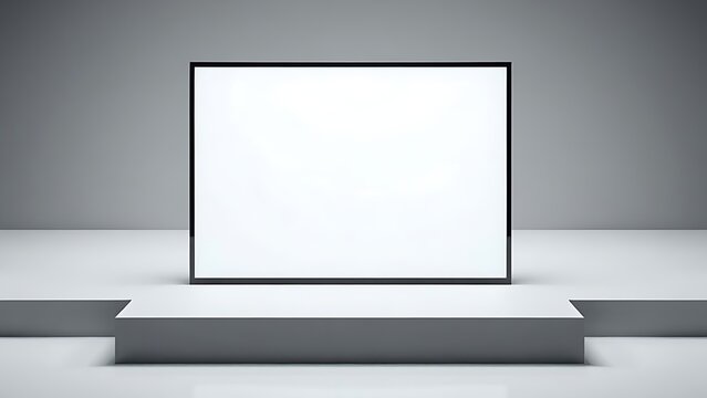 Minimalist modern device on neutral surface, showcasing clean geometric design.