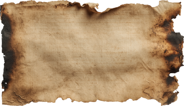Aged paper burnt edge vintage texture old parchment antique document evokes mystery