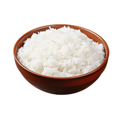 Steaming Bowl of White Rice on a Dark Background cooked rice grain, Isolated On White Background, Png Transparent