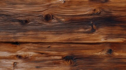 Naklejka premium Rich wooden texture with detailed grain patterns. AI image
