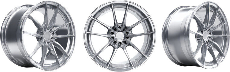 Obraz premium Alloy wheel silver automotive rim sport